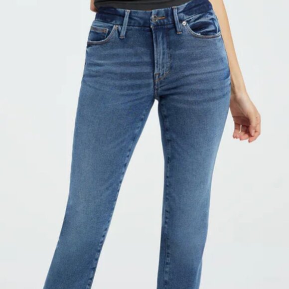 Good American - GOOD LEGS STRAIGHT JEANS - Picture 1 of 5